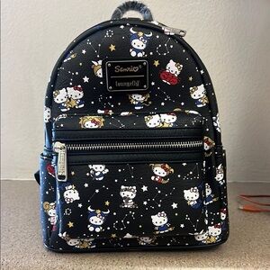 Loungefly x Sanrio Hello Kitty Zodiac Black Backpack